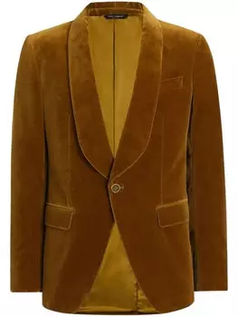 Бархатный блейзер Dolce & Gabbana, оранжевый