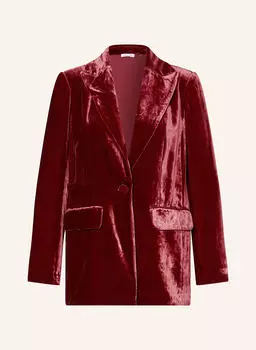 Бархатный блейзер Mrs & Hugs, красный