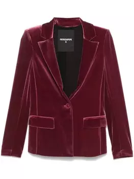 Бархатный блейзер Patrizia Pepe, красный