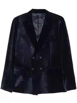 Бархатный блейзер Reveres 1949, синий
