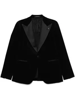 Бархатный блейзер Tagliatore, черный