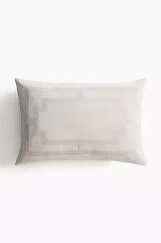 Бархатный чехол на подушку H&M, 40x60 см, белый