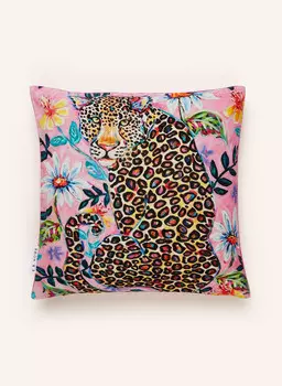 Бархатный декоративный чехол на подушку 40 х 40 см. Eb Home, розовый