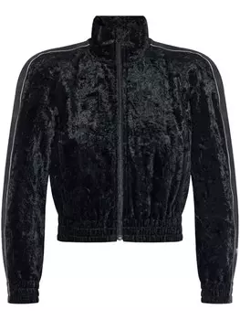 Бархатный кардиган Alexander Wang, черный