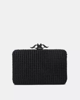 Бархатный клатч для вечеринок Abbacino, чёрный