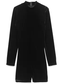 Бархатный комбинезон Alchemy, черный