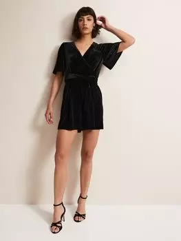 Бархатный комбинезон Holly Phase Eight, черный