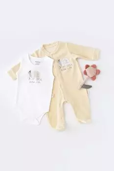 Бархатный комбинезон и боди Turtle CSYK6019 BabyCosy Organic Wear