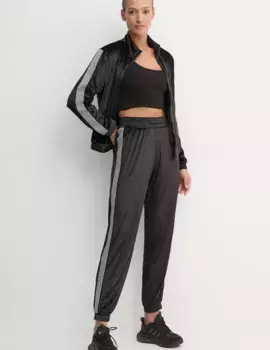 Бархатный костюм EA7 Emporio Armani, черный