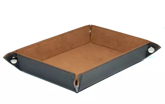 Бархатный кожаный лоток для игральных костей RPG Лоток для игральных костей Faithful Mount 22x16 см RGFK