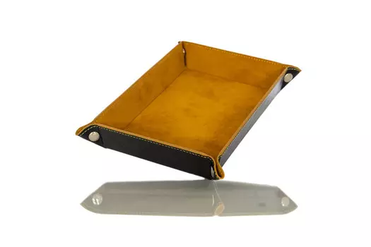 Бархатный кожаный лоток для игральных костей Лоток для игральных костей Adventurer's RPG 22x16 см, RGFK