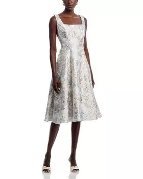 Бархатный миди-сарафан - эксклюзив AQUA, синий