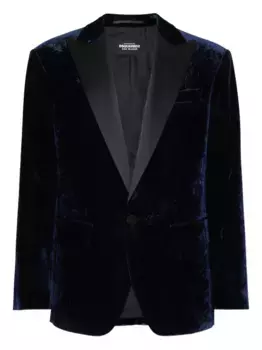 Бархатный пиджак DSQUARED2, синий
