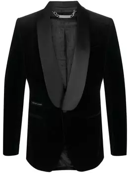 Бархатный пиджак Elegant Philipp Plein, черный