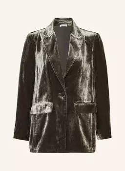 Бархатный пиджак Mrs & Hugs, серый