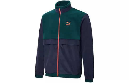 Бархатный пиджак мужской твидовый синий Puma, синий