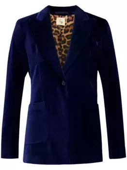 Бархатный пиджак PAULA, синий