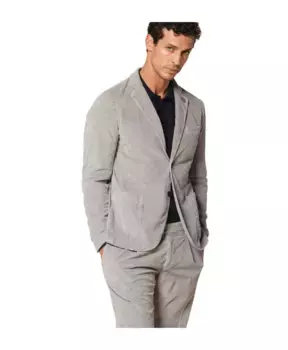 Бархатный пиджак с 500 полосками Mason'S, серый