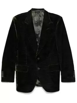 Бархатный пиджак TOM FORD, зеленый