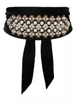 Бархатный пояс La DoubleJ, черный