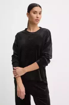 Бархатный свитшот Dkny, черный