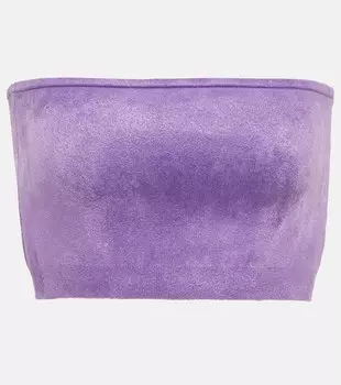 Бархатный топ-бандо ALAA, фиолетовый