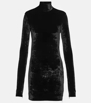 Бархатный топ Jil Sander, черный