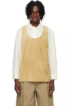 Бархатный топ System, бежевый