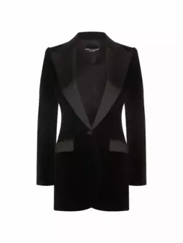 Бархатный жакет Dolce&Gabbana, черный