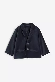 Бархатный жакет H&M, синий