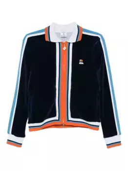 Бархатный жакет Montagne в полоску CASABLANCA, синий