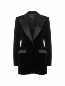 Бархатный жакет Turlington Dolce&Gabbana, черный