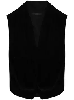 Бархатный жилет SAPIO, черный