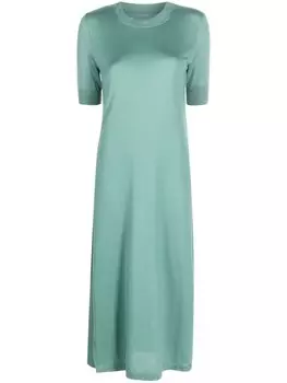 Barrie длинное кашемировое платье, зеленый