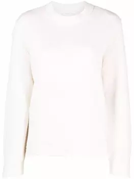 Barrie джемпер с декоративной строчкой, белый