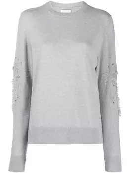 Barrie джемпер с вышивкой, серый