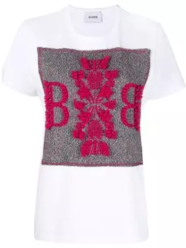 Barrie футболка с нашивкой-логотипом, белый