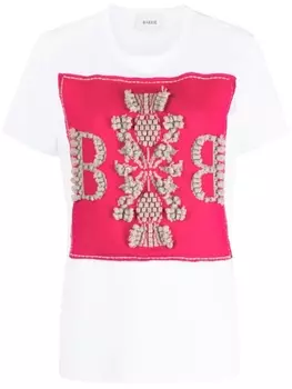 Barrie футболка с вышитым логотипом, белый