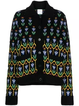 Barrie кардиган вязки интарсия, черный