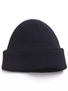 Barrie кашемировая шапка бини с отделкой из овчины, синий