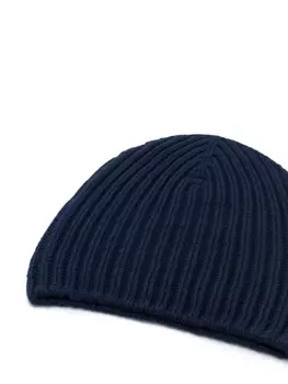 Barrie кашемировая шапка бини в рубчик, синий
