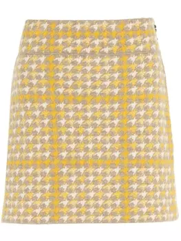 Barrie кашемировая юбка мини, желтый