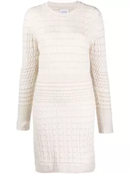 Barrie кашемировое платье мини, нейтральный цвет