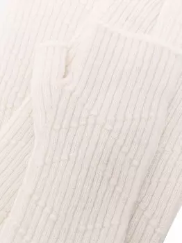 Barrie кашемировые перчатки-митенки, нейтральный цвет