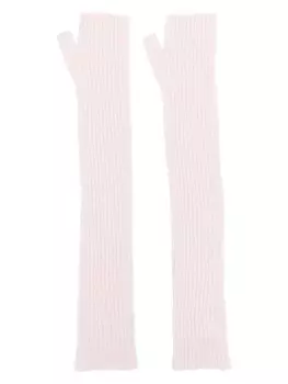 Barrie кашемировые перчатки-митенки, розовый