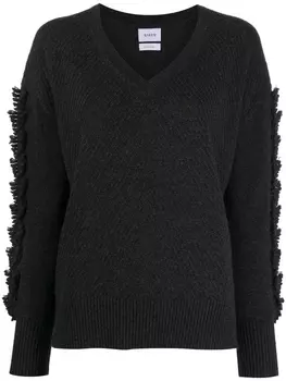 Barrie кашемировый джемпер с V-образным вырезом, серый