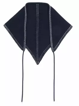 Barrie кашемировый фуляр с ремешками, синий