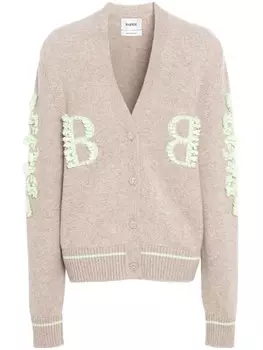 Barrie кашемировый кардиган с логотипом, нейтральный цвет