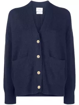Barrie кашемировый кардиган с V-образным вырезом, синий