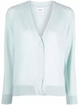 Barrie кашемировый кардиган с V-образным вырезом, зеленый
